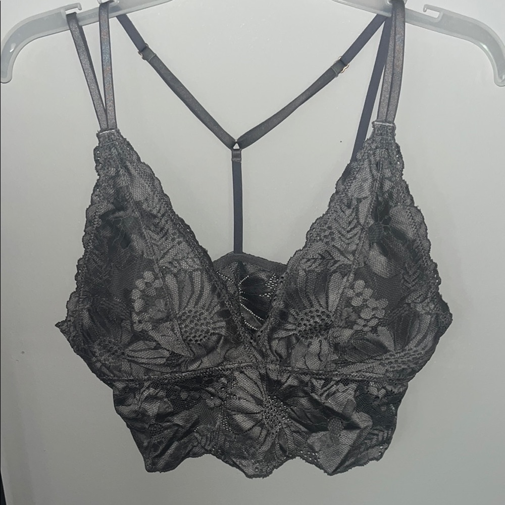 AERIE Gray Lace Bralette